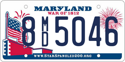 MD license plate 8MD5046