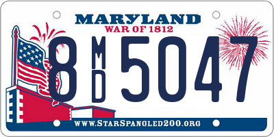 MD license plate 8MD5047