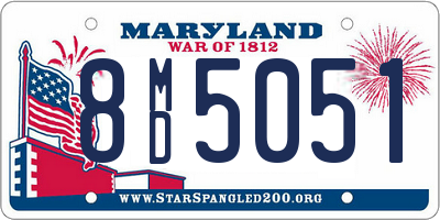 MD license plate 8MD5051