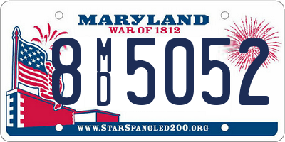 MD license plate 8MD5052