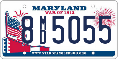 MD license plate 8MD5055