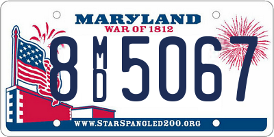 MD license plate 8MD5067