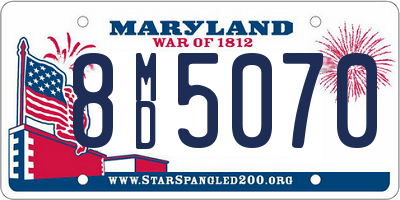 MD license plate 8MD5070