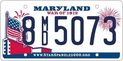 MD license plate 8MD5073