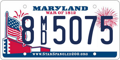 MD license plate 8MD5075