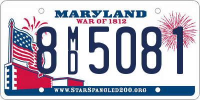 MD license plate 8MD5081