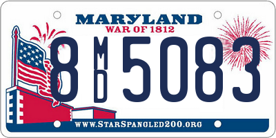 MD license plate 8MD5083