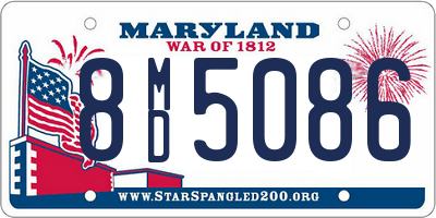 MD license plate 8MD5086