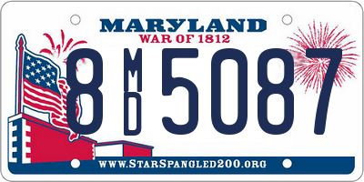 MD license plate 8MD5087