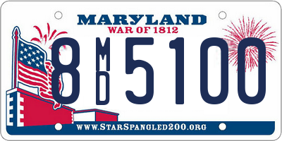 MD license plate 8MD5100