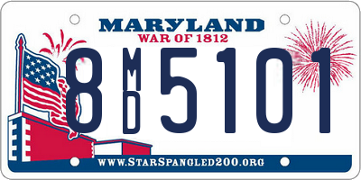 MD license plate 8MD5101