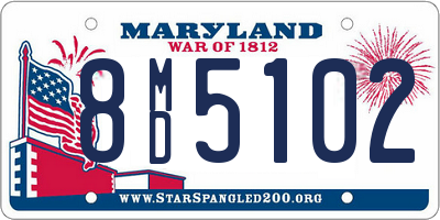 MD license plate 8MD5102