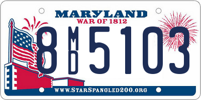 MD license plate 8MD5103