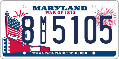 MD license plate 8MD5105