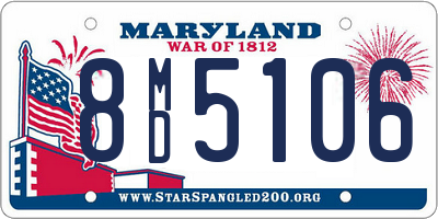 MD license plate 8MD5106