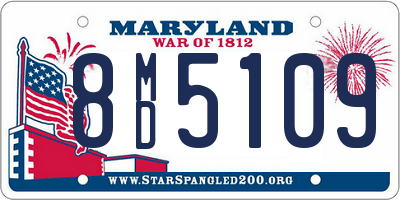 MD license plate 8MD5109
