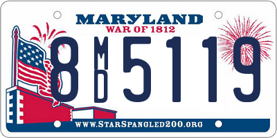 MD license plate 8MD5119