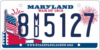 MD license plate 8MD5127