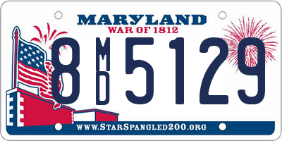 MD license plate 8MD5129