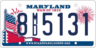 MD license plate 8MD5131