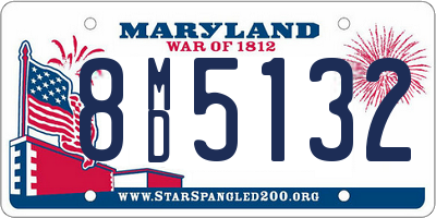 MD license plate 8MD5132