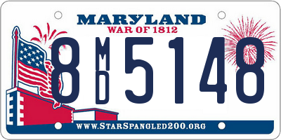 MD license plate 8MD5148