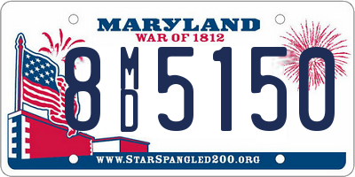 MD license plate 8MD5150