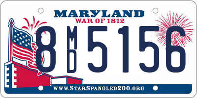 MD license plate 8MD5156