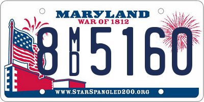 MD license plate 8MD5160