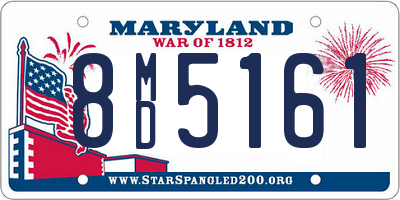 MD license plate 8MD5161