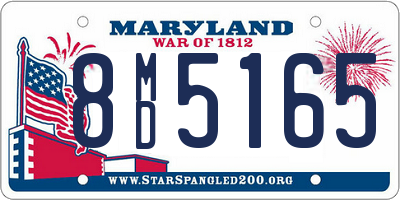 MD license plate 8MD5165