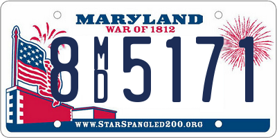 MD license plate 8MD5171