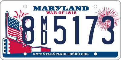 MD license plate 8MD5173