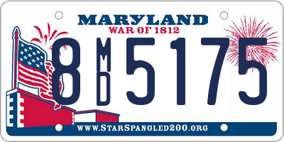 MD license plate 8MD5175