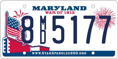 MD license plate 8MD5177