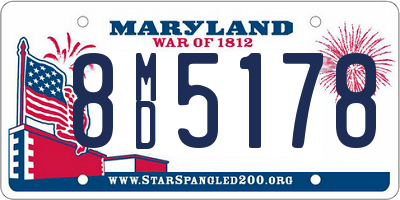MD license plate 8MD5178