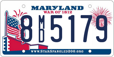 MD license plate 8MD5179