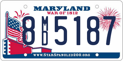 MD license plate 8MD5187