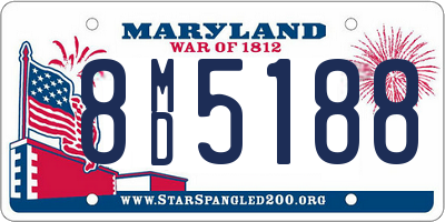 MD license plate 8MD5188