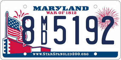 MD license plate 8MD5192