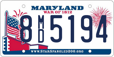 MD license plate 8MD5194