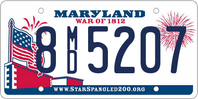 MD license plate 8MD5207