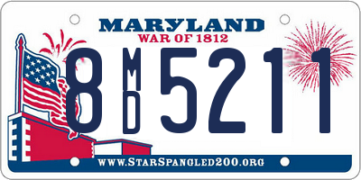 MD license plate 8MD5211