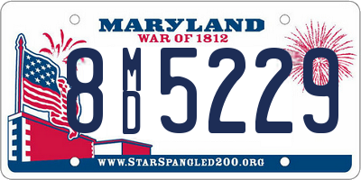 MD license plate 8MD5229