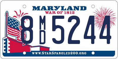 MD license plate 8MD5244