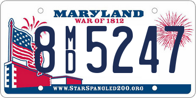 MD license plate 8MD5247