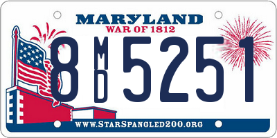 MD license plate 8MD5251