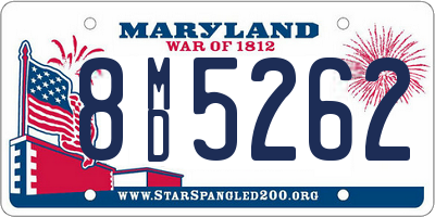 MD license plate 8MD5262