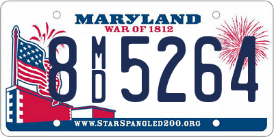 MD license plate 8MD5264