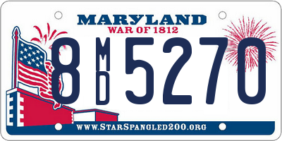 MD license plate 8MD5270